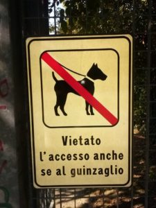 divieto cani