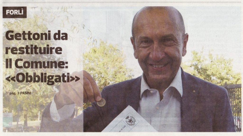 2017-09-06 - corriere - gettoni da restituire il comune obbligati