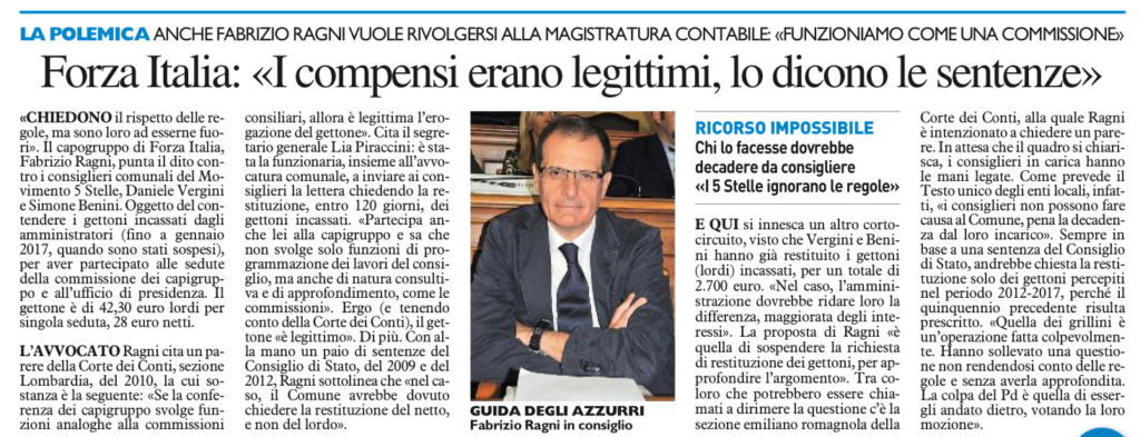 2017-09-16 - carlino - forza italia i compensi erano legittimi lo dicono le sentenze